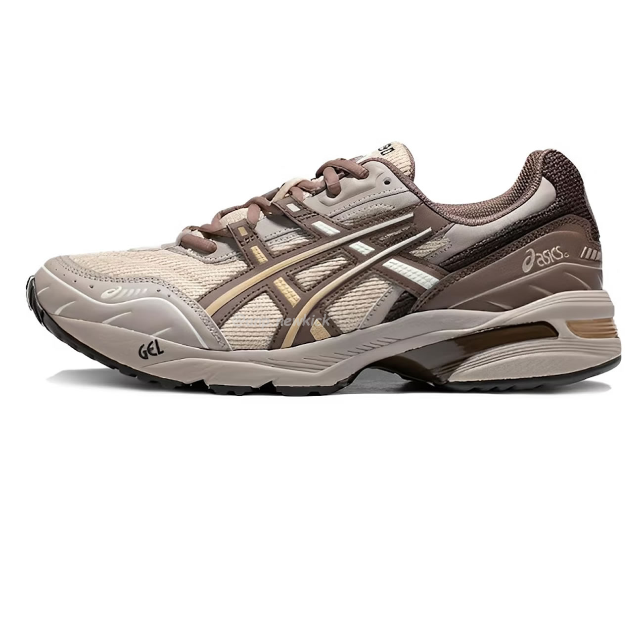 Asics Gel 1090 Grey Beige Birch French Blue White Sage Silver Cream Brown Silver Cream Gray Blue (10) - newkick.cc